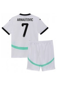 Fotbalové Dres Rakousko Marko Arnautovic #7 Dětské Venkovní Oblečení ME 2024 Krátký Rukáv (+ trenýrky)